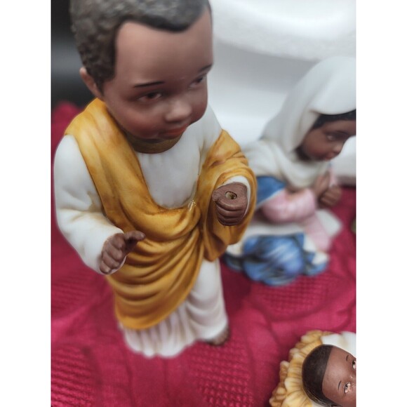 Vintage Homco Little Ones Nativity Set 6 Figurines Home Interiors #57076 - Picture 13 of 13